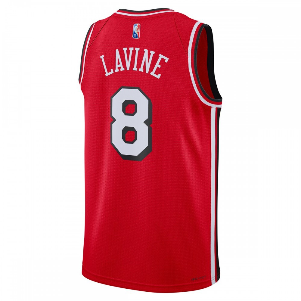 Zach LaVine Chicago Bulls 2021/22 Swingman Jersey - City Edition - Red-Pro Kit Vault | Brand New 26/27 Sports Jerseys